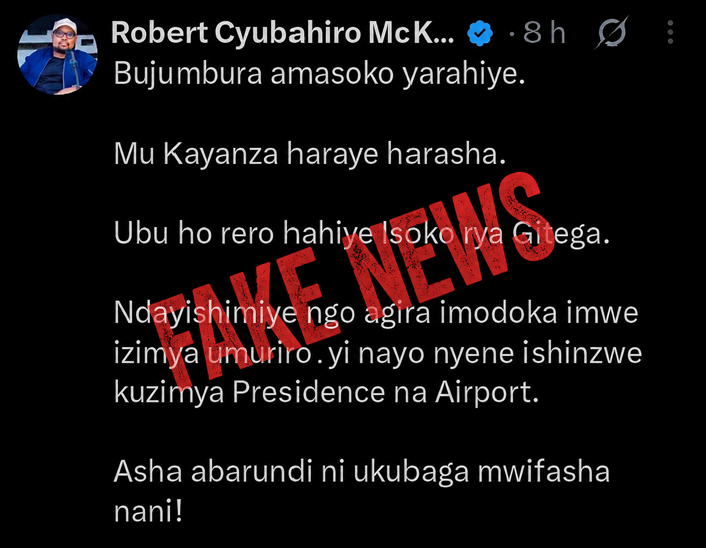 Fact-Check: No, Markets in Gitega and Kayanza Were Not Set on Fire in Burundi